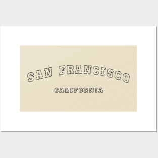 San Francisco California State text Posters and Art